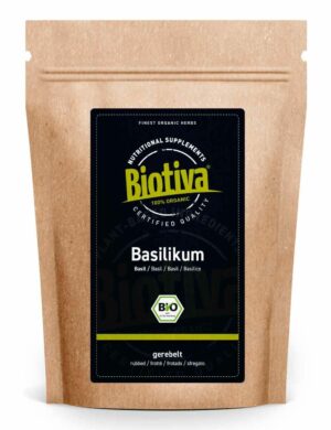 Biotiva Basilikum gerebelt Bio