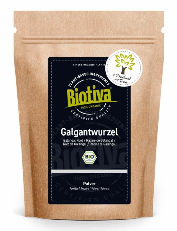 Biotiva Galgantwurzel gemahlen Bio