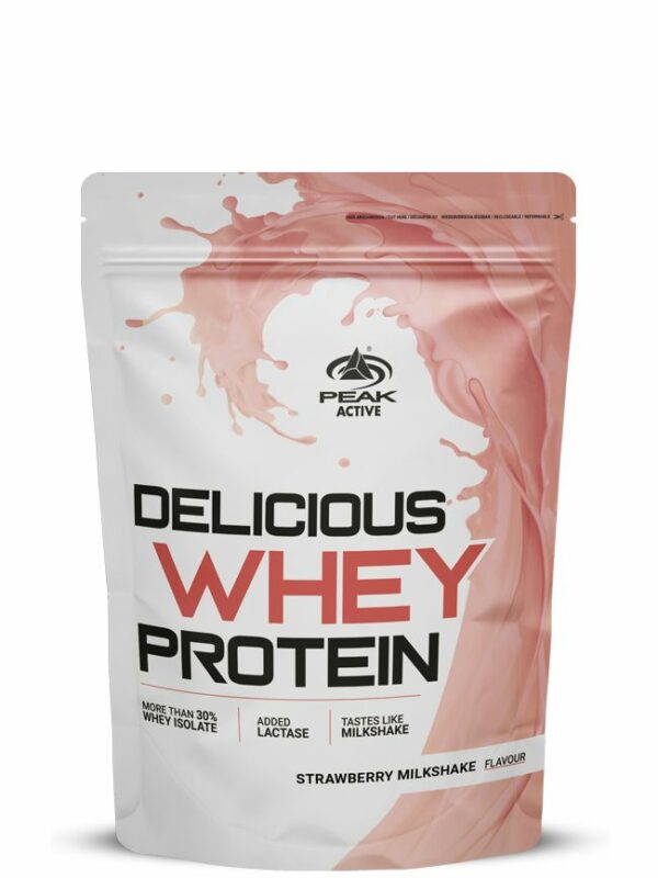 Peak Delicious Whey Protein - Geschmack Strawberry Milkshake