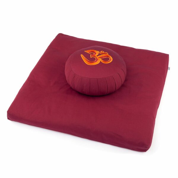 Medi-Set Eco: Meditationskissen Zafu ECO bordeaux