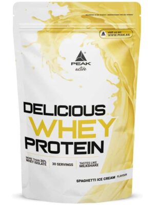 Peak Delicious Whey Protein - Geschmack Spaghetti Ice Cream