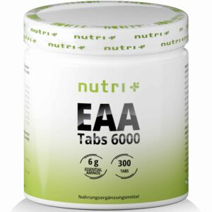 Nutri+ Vegan Sports EAA Mega Tabs - alle Essentiellen Aminosäuren immer dabei