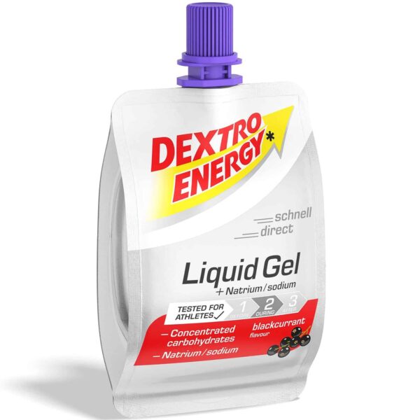 Dextro Energy Liquid Gel - Kombination aus schnell verfügb. Kohlenhydraten - Black Currant + Natrium