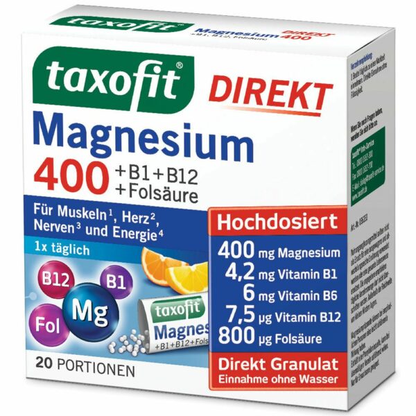 taxofit® Magnesium 400 Direkt-Granulat