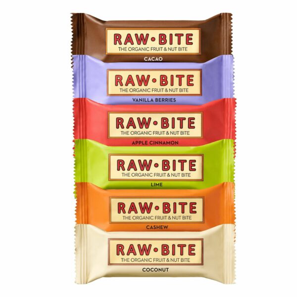 Rawbite Frucht- & Nussriegel Probier-Paket