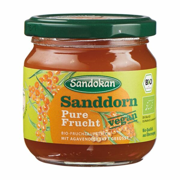 Fruchtaufstrich Sanddorn 'Pure Frucht' Bio