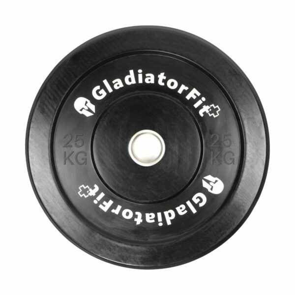 Olympische Scheibe schwarz mit Gummibeschichtung 'Bumper Plate' O 51mm