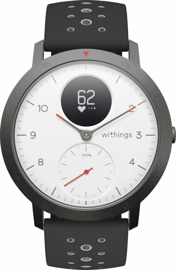 Withings Sportuhr Steel HR Sport weiß unisex Schlafanalyse Appfähig wasserdicht