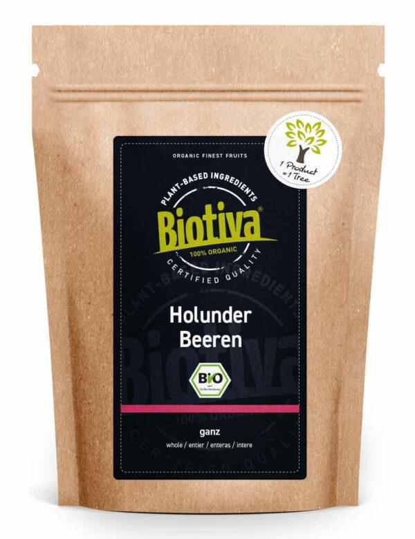 Biotiva Holunderbeeren ganz bio