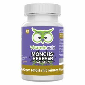 Mönchspfeffer Kapseln - hochdosiert - Qualität aus Deutschland - ohne Zusätze - Vitamineule®