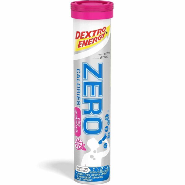 Dextro Energy Zero Calories - mit 5 Mineralien - 20 Tabletten - Pink Grapefruit